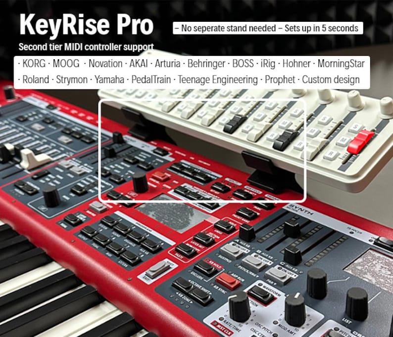 KeyRise Pro - Soporte para controlador MIDI para teclado Nord imagen 1