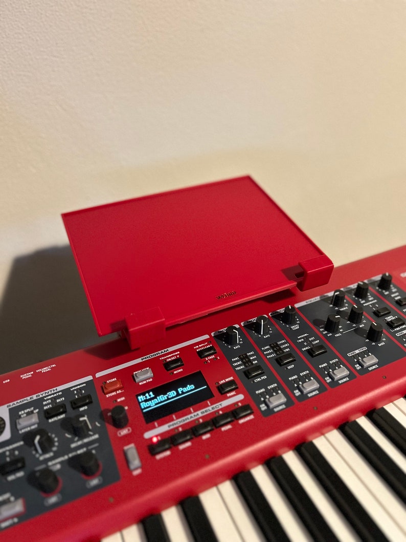 Optional platform in red, for small controller or foot pedal