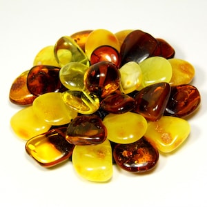Baltic Amber Flower Brooch / Pendant Multicolor 26gr. Natural Genuine Stone A0036
