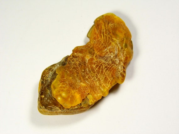 Baltic Amber Pendant Amulet With Hole 15gr Brown Green Natural Stone A0183
