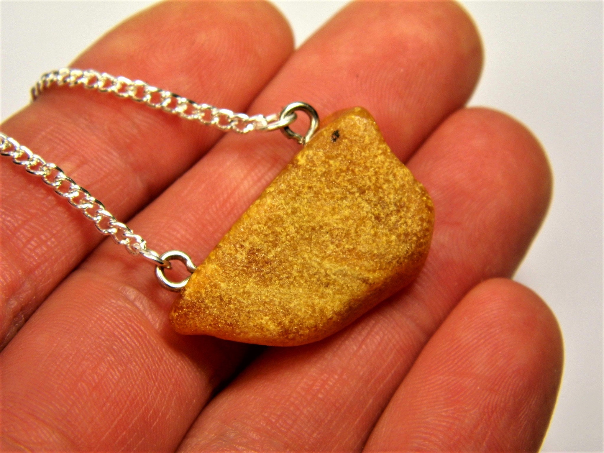 Raw Men/'s Natural Baltic Amber Collier