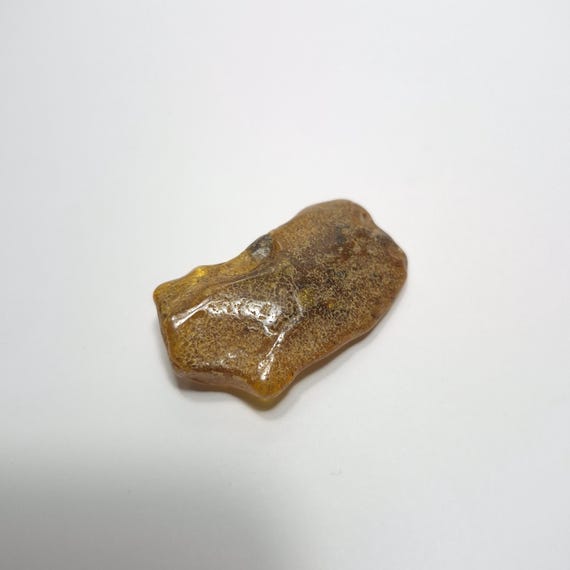 Baltic Amber Stone 6gr Brown Transparent Natural Genuine Polished Gemstone A0441
