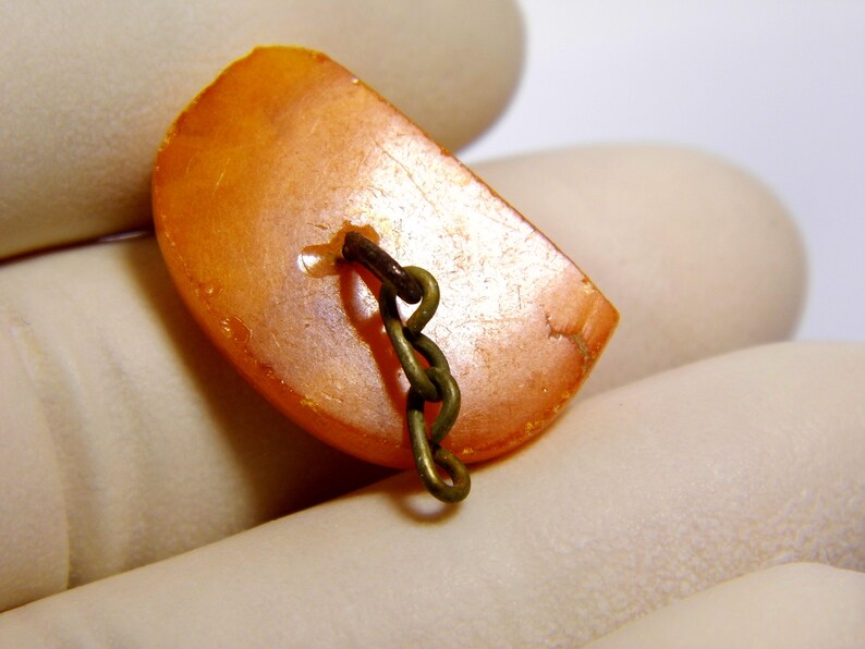Vintage Baltic Amber Stone Butterscotch Egg Yolk Brown Old Natural