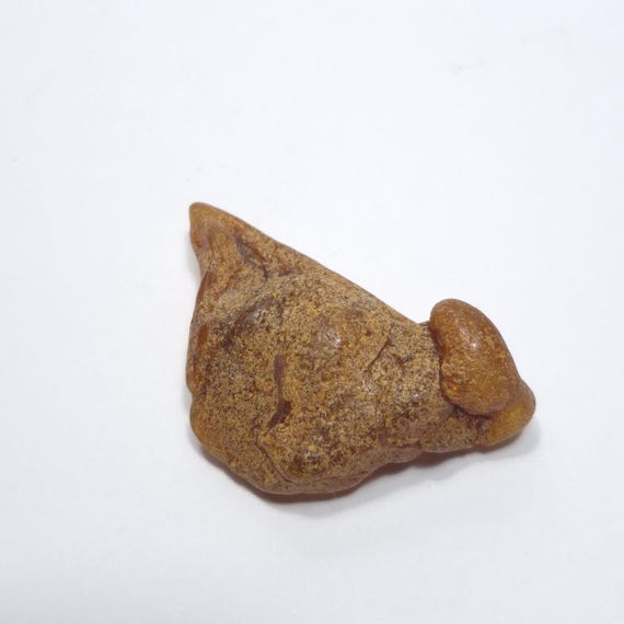 Baltic Amber Stone 7gr Brown Natural Genuine Polished Gemstone A0444