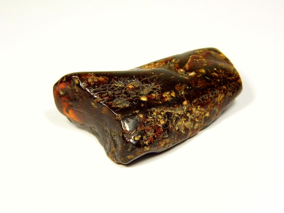 Baltic Amber Stone 16gr. Brown Natural Stone Genuine Polished Gemstone 5606