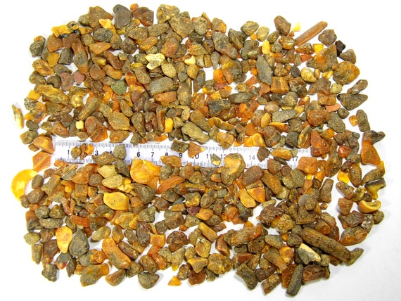 Baltic Amber Small 200gr. Pieces Nuggets Stones Multicolor Natural Genuine A0063