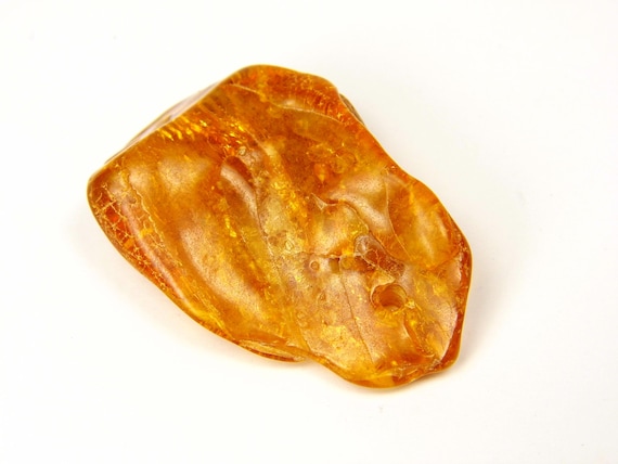 Baltic Amber Pendant Amulet With Hole 9.3gr Brown Natural Stone A0289