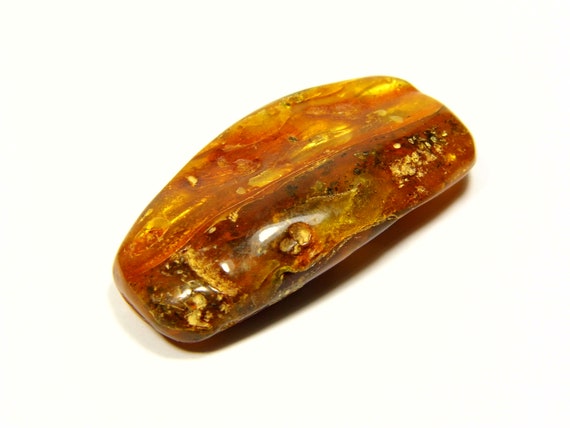 Baltic Amber Stone 8.6 grams Brown Natural Stone Genuine Polished Gemstone 5703