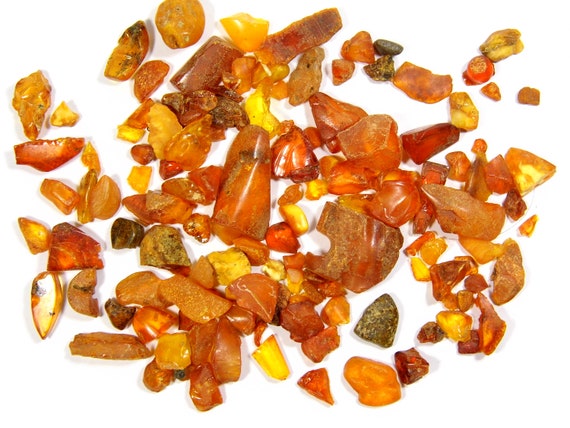 Lot of 50gr Vintage Baltic Amber Stones Multicolor Natural Old Gemstones 4259