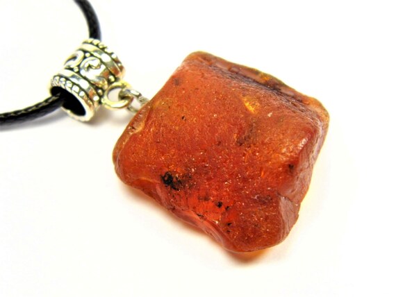 Baltic Amber Pendant Brown Women's Raw Natural Genuine 3702