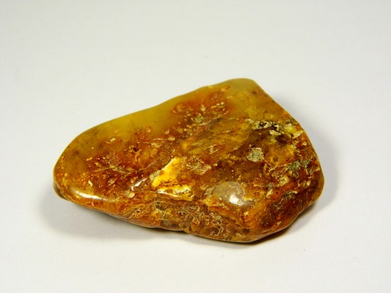 Baltic Amber Stone 14gr. Brown Yellow Natural Genuine Polished Gemstone 5601
