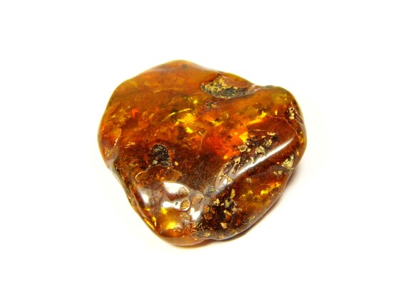 Baltic Amber Stone 6.7 grams Brown Natural Stone Genuine Polished Gemstone 5700