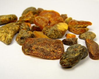 Baltic Amber Small 29gr. Pieces Nuggets Stones Multicolor Natural Genuine A0274