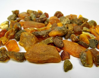 Baltic Amber Small 29gr. Pieces Nuggets Stones Multicolor Natural Genuine A0273