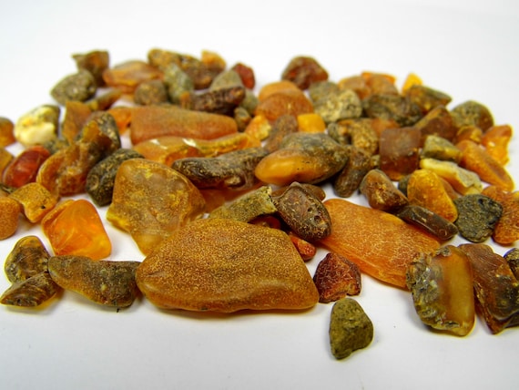 Baltic Amber Small 29gr. Pieces Nuggets Stones Multicolor Natural Genuine A0273