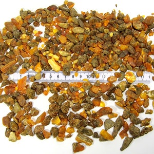 Baltic Amber Small 160gr. Pieces Nuggets Stones Multicolor Natural Genuine A0064