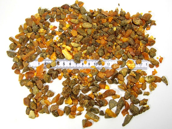 Baltic Amber Small 160gr. Pieces Nuggets Stones Multicolor Natural Genuine 4610