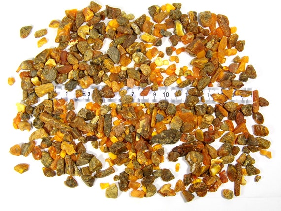 Baltic Amber Small 125gr. Pieces Nuggets Stones Multicolor Natural Genuine 4612