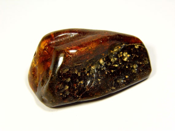 Baltic Amber Stone 22gr. Brown Natural Stone Genuine Polished Gemstone A0154
