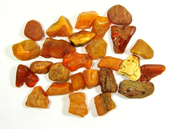 Baltic Amber Raw Stones 49gr Brown Rough Unpolished Natural Gemstones 4268