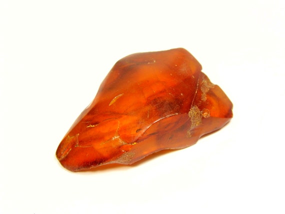 Vintage Baltic Amber Stone 9.2gr. Brown Cognac Transparent Old Natural 4231