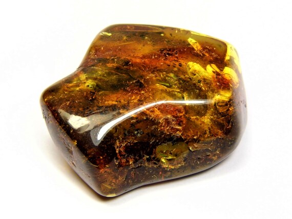 Baltic Amber natural genuine big massive stone gemstone 28 grams authentic brown polished 1143a
