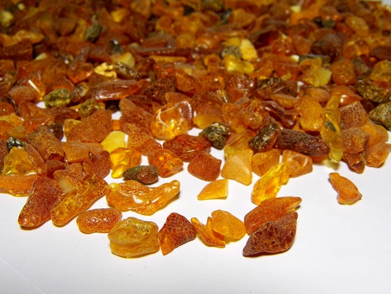 Baltic Amber Small 200gr. Tumbled Pieces Nuggets Stones Multicolor Natural A0061