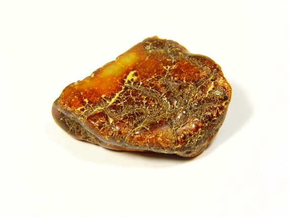 Baltic Amber Stone 10gr. Brown Yellow Natural Genuine Polished Gemstone 5686