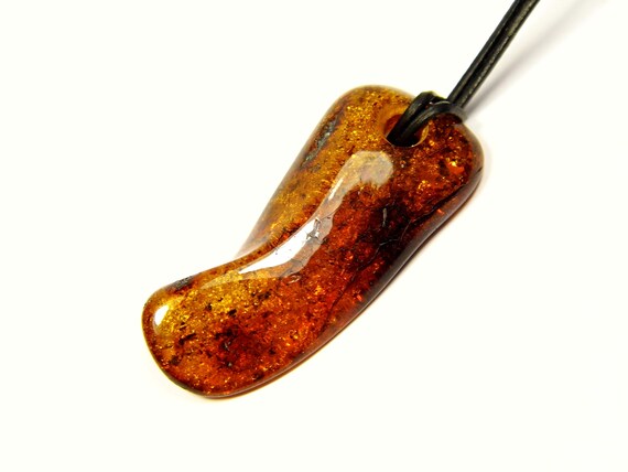 Baltic Amber Pendant Brown Cognac Natural Gemstone 5361