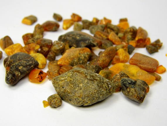 Baltic Amber Small 32gr. Pieces Nuggets Stones Multicolor Natural Genuine A0270