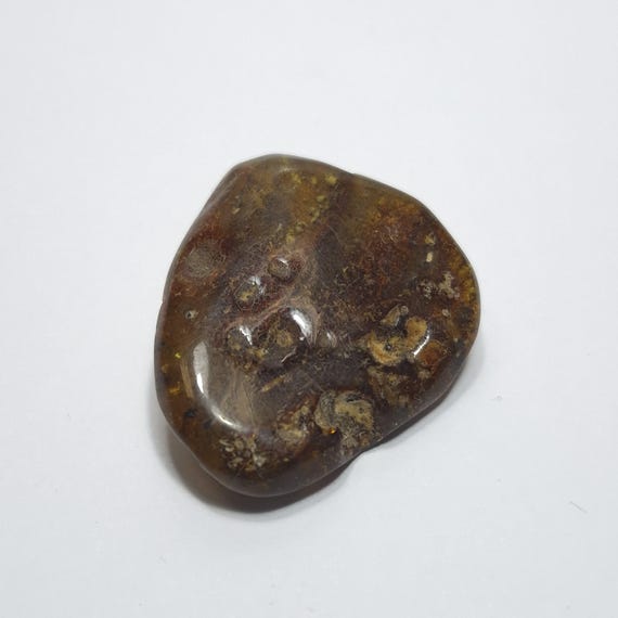 Baltic Amber Stone 5gr Brown Black Green Natural Genuine Polished Gemstone A0443