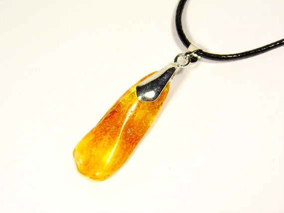 Baltic Amber Pendant Charm Brown Natural Gemstone 5043