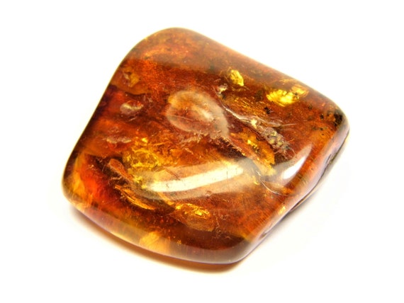 Baltic Amber natural genuine big massive stone gemstone 25 grams authentic brown polished 1172a