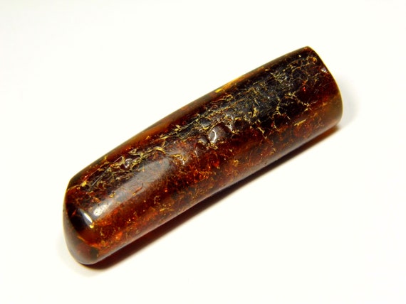 Baltic Amber Stone 7.5 grams Brown Natural Stone Genuine Polished Gemstone 5699