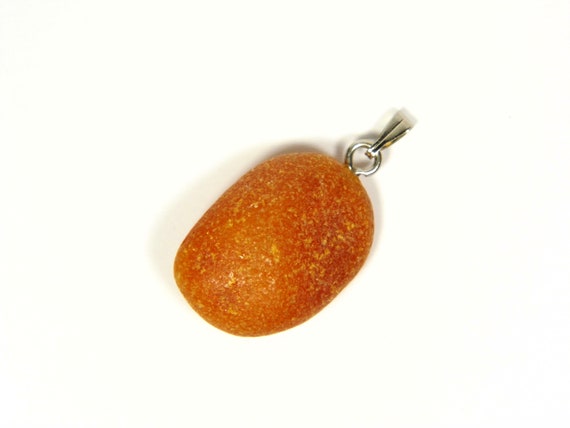 Baltic Amber Pendant 2.7gr Brown Raw Unpolished Rough Natural Stone Genuine 4326