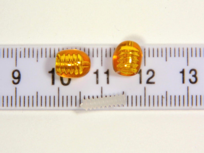 Fermoir à vis en plastique 1/5/10 pcs. Pour fabriquer des bijoux en ambre 009R image 2