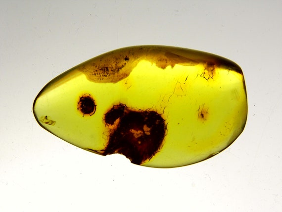 Baltic Amber Stone 5.2gr. Transparent Natural Polished Genuine Gemstone A0249
