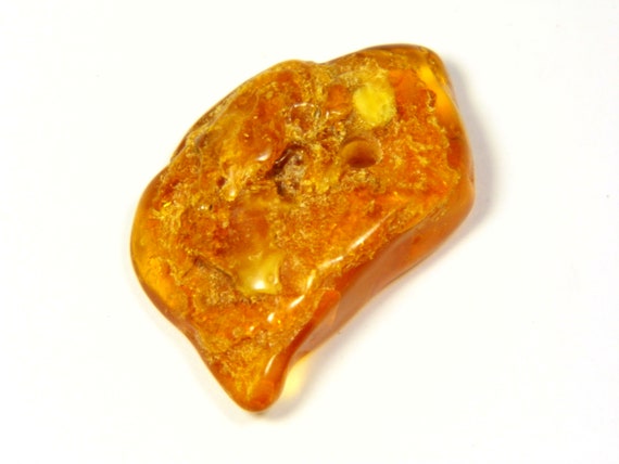 Baltic Amber Pendant Amulet With Hole 2.5gr Brown Cognac Natural Stone 6059