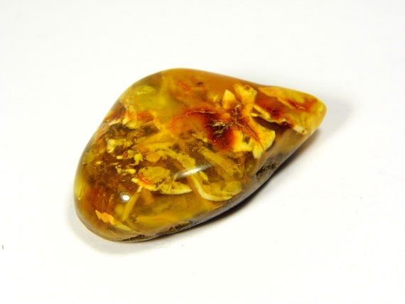 Baltic Amber Stone 7.1gr. Multicolor Natural Genuine Polished Gemstone 5715