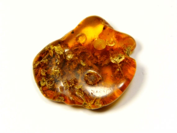 Baltic Amber Pendant Amulet With Hole 2.7gr Multicolor Natural Stone 6055