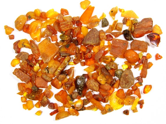 Lot of 50gr Vintage Baltic Amber Stones Multicolor Natural Old Gemstones 4260