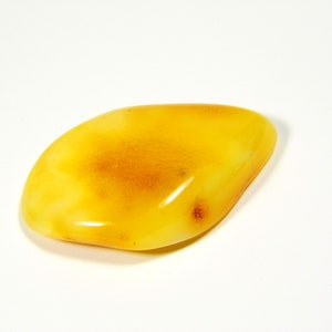 Baltic Amber Stone 12gr. Yellow Natural Polished Stone Genuine Gemstone A0071