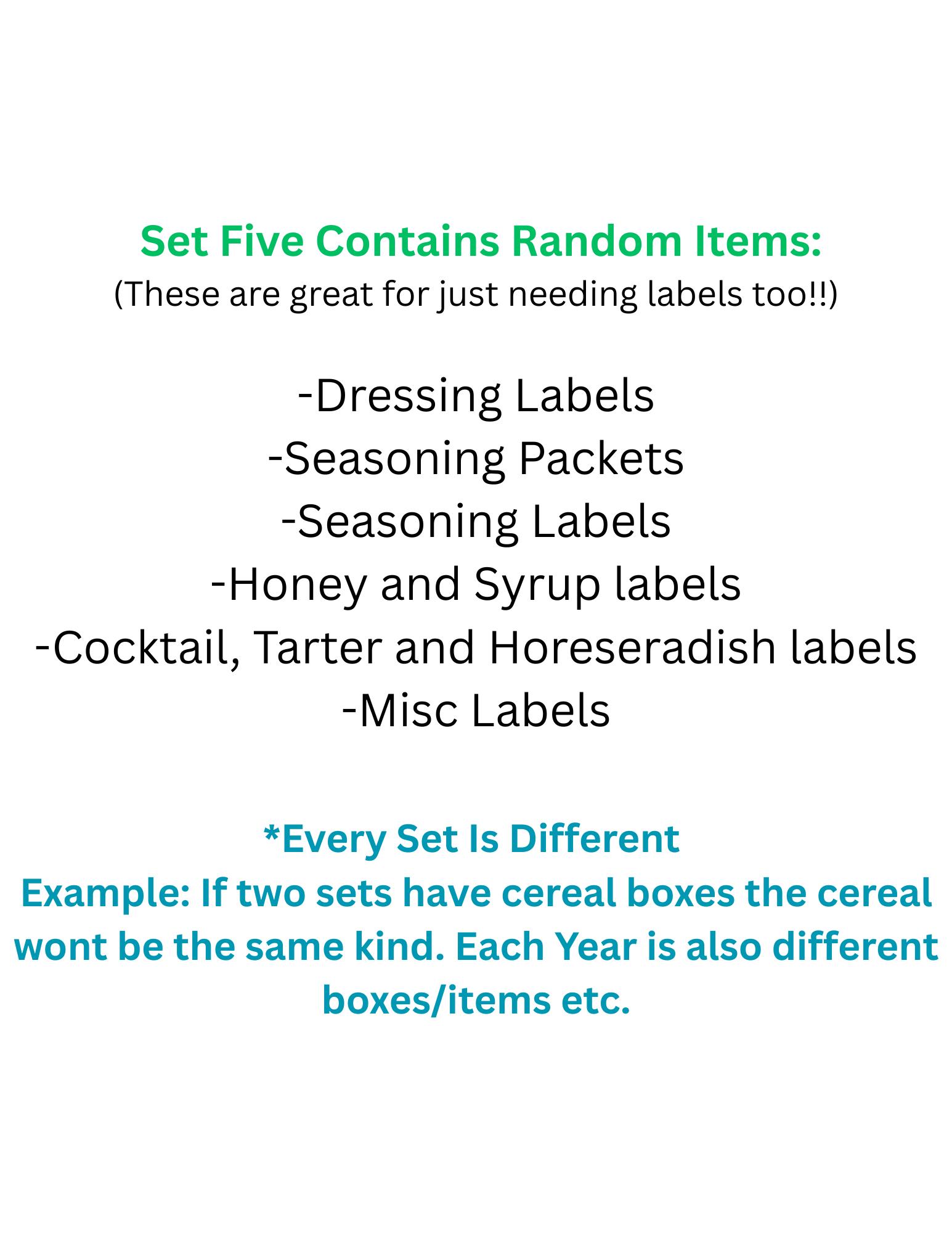 2025 30+ Mini Random Miniatures Labels Set 5, Miniatures, Digital File ...