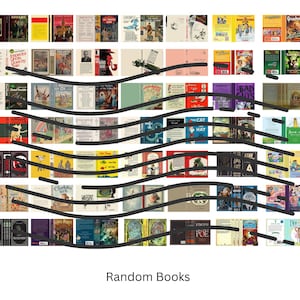 Set 1: Más de 50 miniportadas de libros de 0,75 pulgadas, archivo digital, descarga digital, imprimible para casa de muñecas
