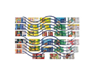 2025 24+ Miniaturas de Alimentos enlatados (Set 1), Miniaturas, Archivo digital, Descarga digital, Imprimible para casa de muñecas