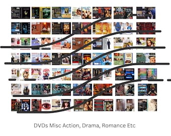 Set 1 200+ Mini Dvd Covers .75 inch Miniatures, Digital File, Digital Download, Doll House Printable, Mini Dvds