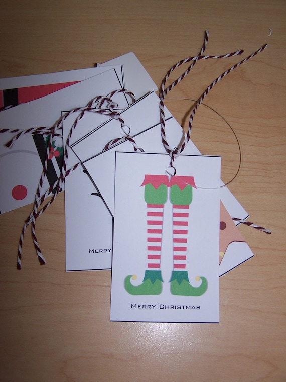 6 Simple Christmas Gift Tags, Christmas Tags, Tags for Gifts 