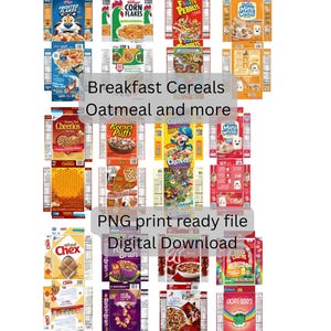 2024 Frühstücksboxen Set 1, Miniaturen, Digitale Datei, Digitaler Download, Puppenhausküche, Printable