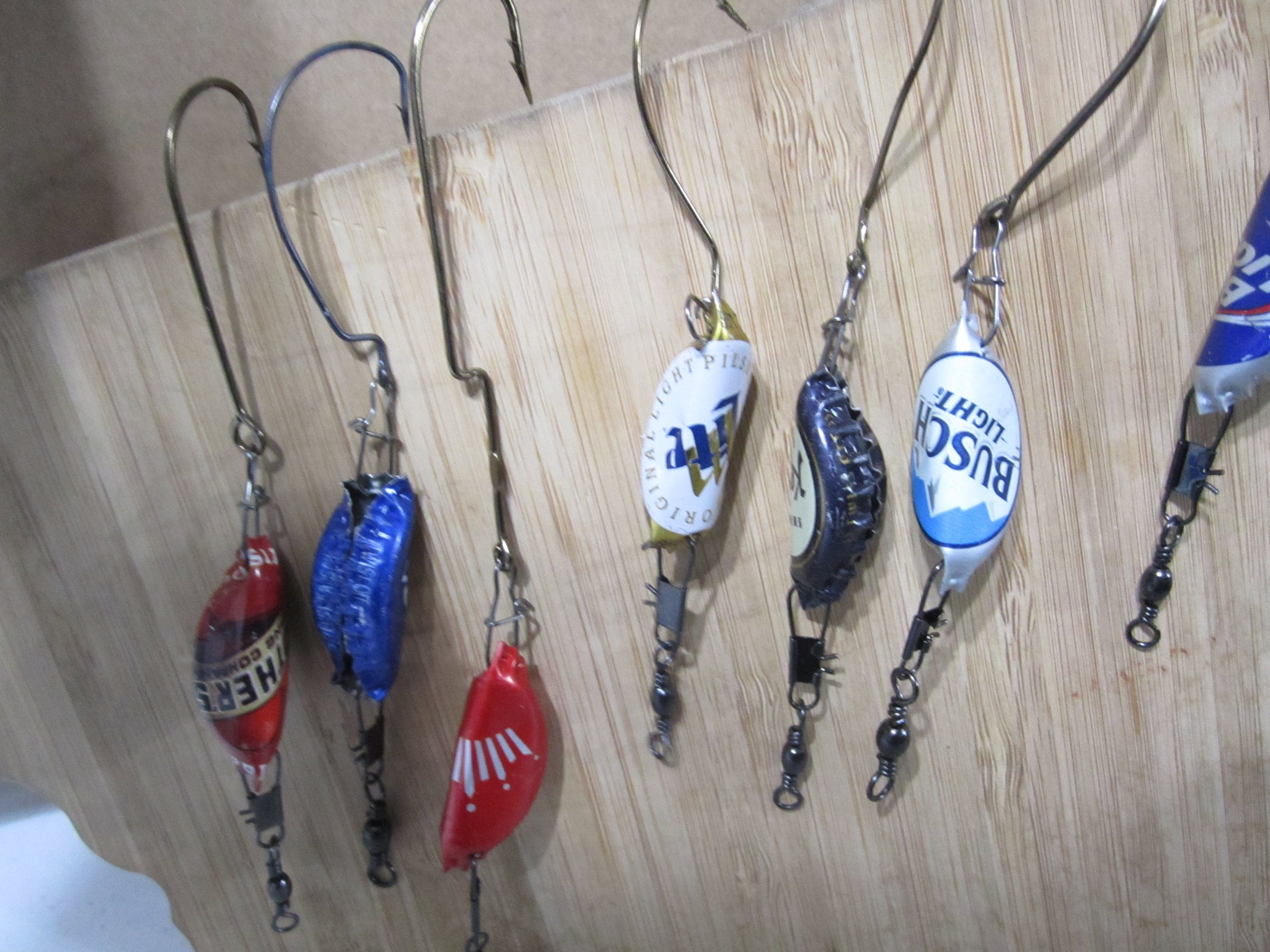 Bottle Cap Fishing Lures 4 Pk, 6pk Multi Pack multi Assortment Free  Shipping/dad Gift/fishing Gift/beer Cap Gift/under 10 Gift 