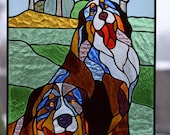 Custom stained glass panels for your photo Pop-art Tiffany method